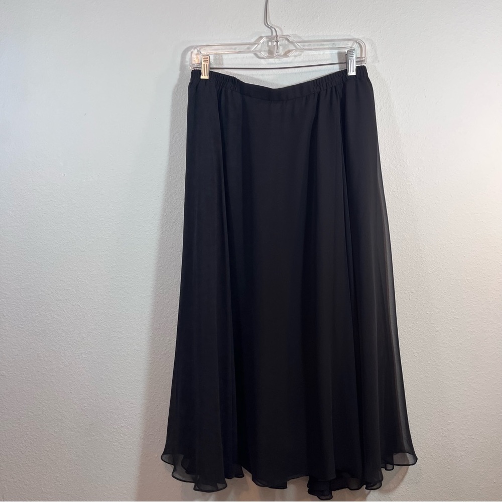 Petra Black Beaded Sequin 2pc Formal Gown Maxi Skirt set size 16 - Picture 4 of 16